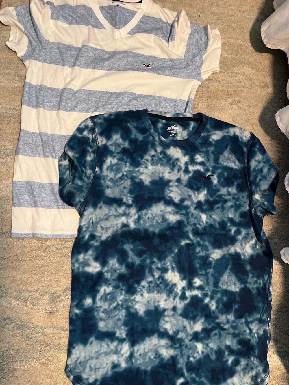 Hollister Boys' Blue Tie-Dye Short Sleeve Tee